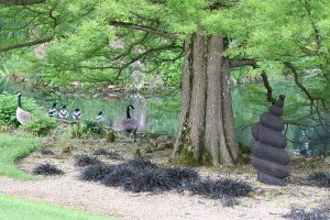 sculpture vessel geese garden art biddestone manor