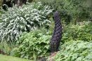 sculpture garden art dominic clare oak wood