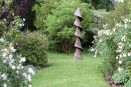 larch wood spiral scorched garden open art slaughterford