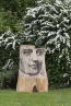 Sculpture Stencil oak wood saint hay on wye