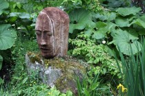 garden art sequoia head biddestone shot blasted